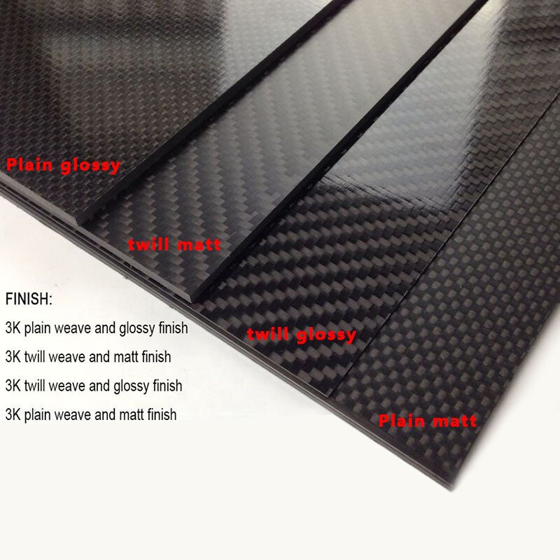 ARRIS 400X500X3.5MM 100% 3K Plain Weave Carbon Fiber Sheet Laminate Plate Panel