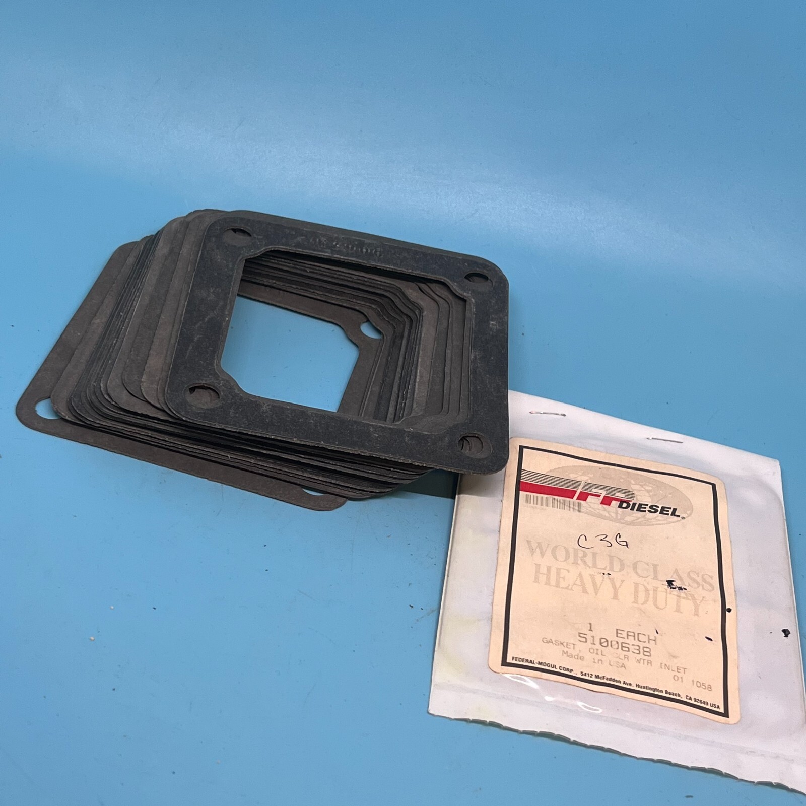NOS Fp Diesel Detroit Diesel Oil Cooler Water Inlet Gasket Lot of 19 5100638