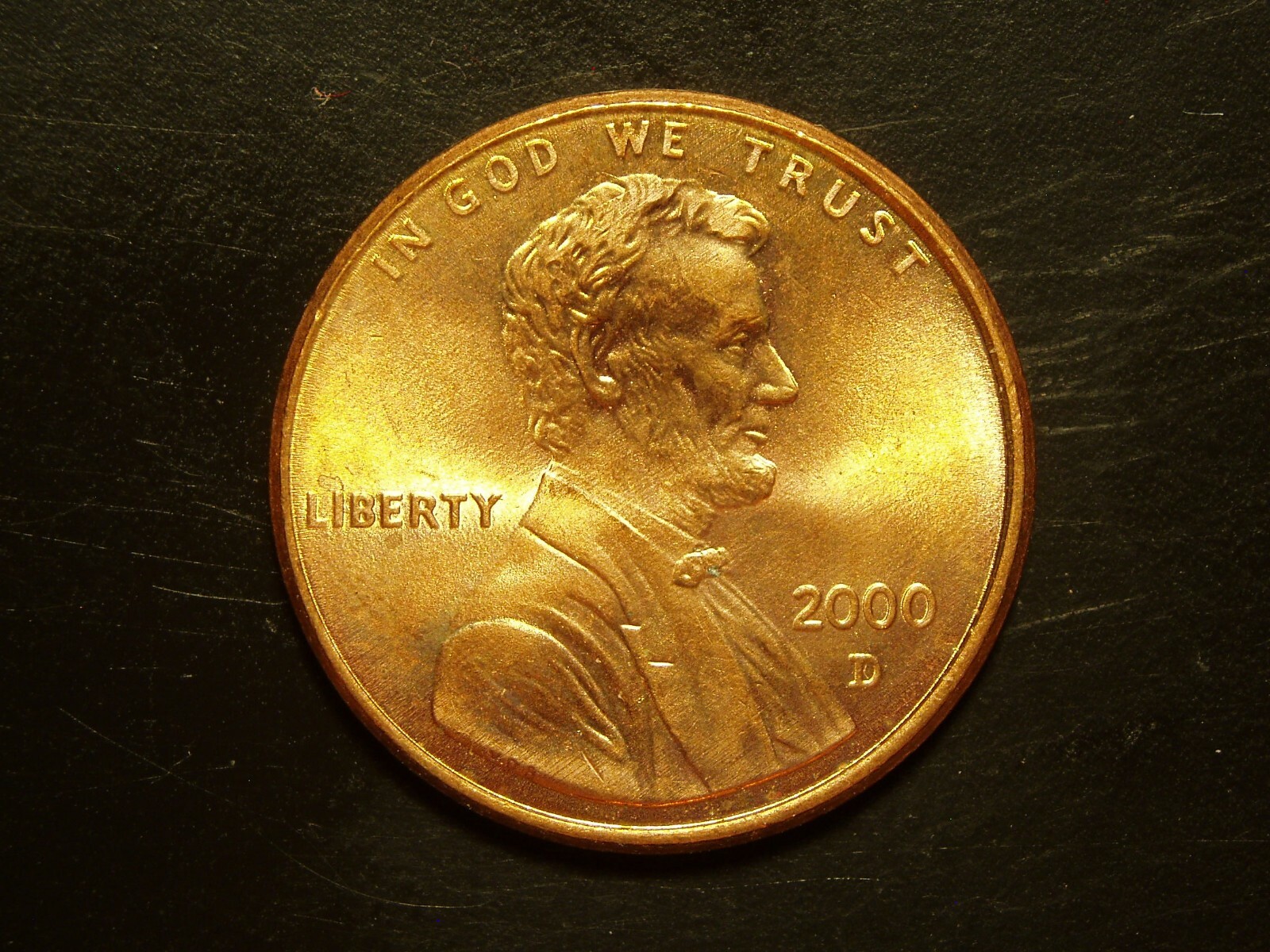 2000-D ONE UNC LINCOLN MEMORIAL CENT #6