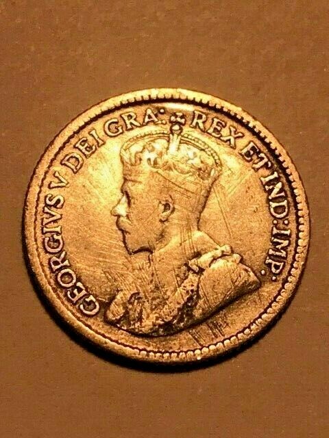 1917 Canada 5 Cent Silver Fine #12422