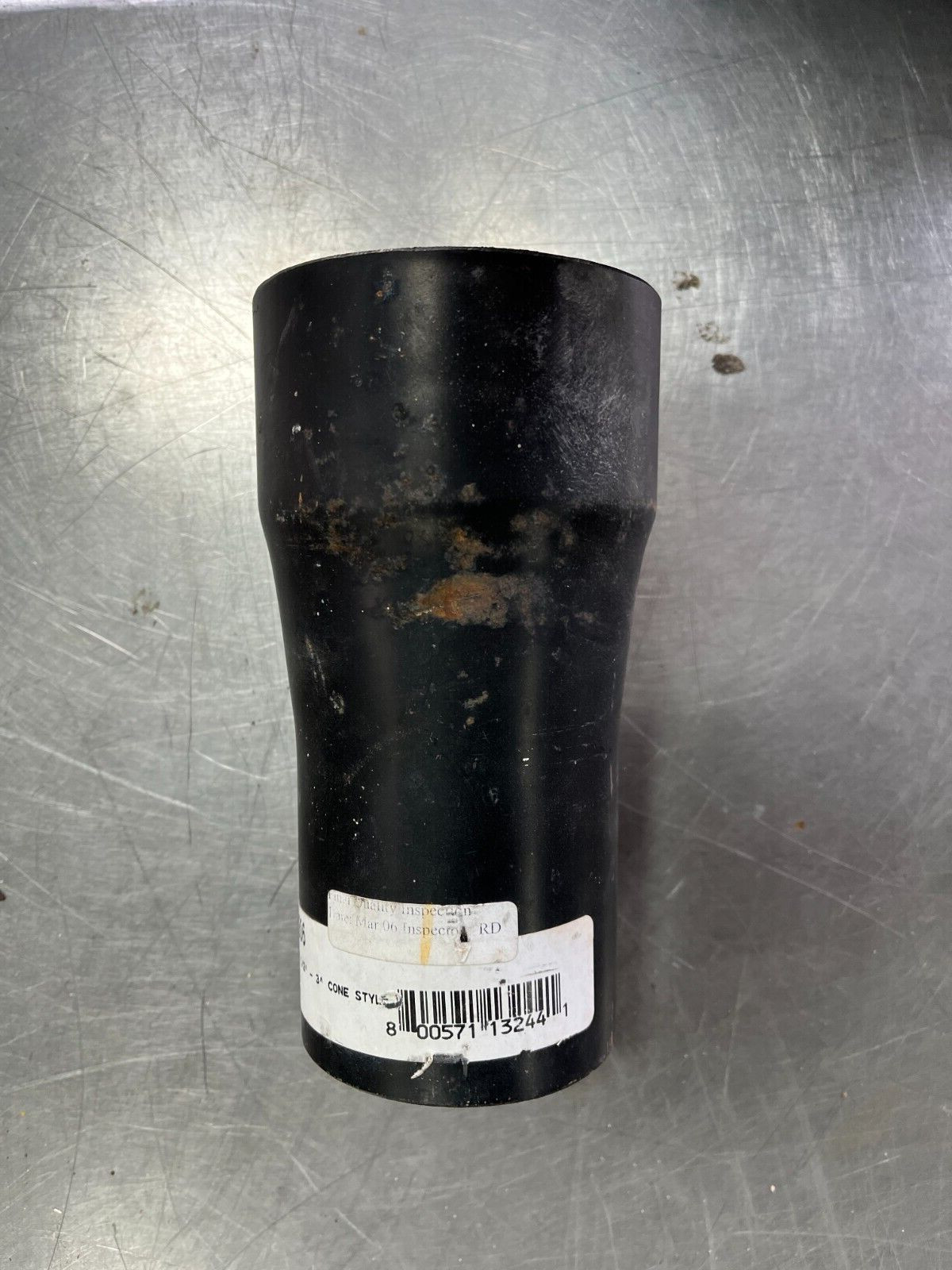 80-00206 Metal exhaust reducer Cone Style 6.75" long 3.5" - 3"