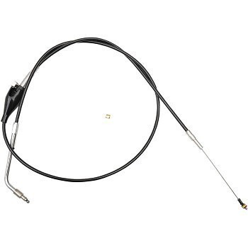 LA CHOPPERS LA-8005ID13B Black Vinyl Braided Handlebar Idle Cable