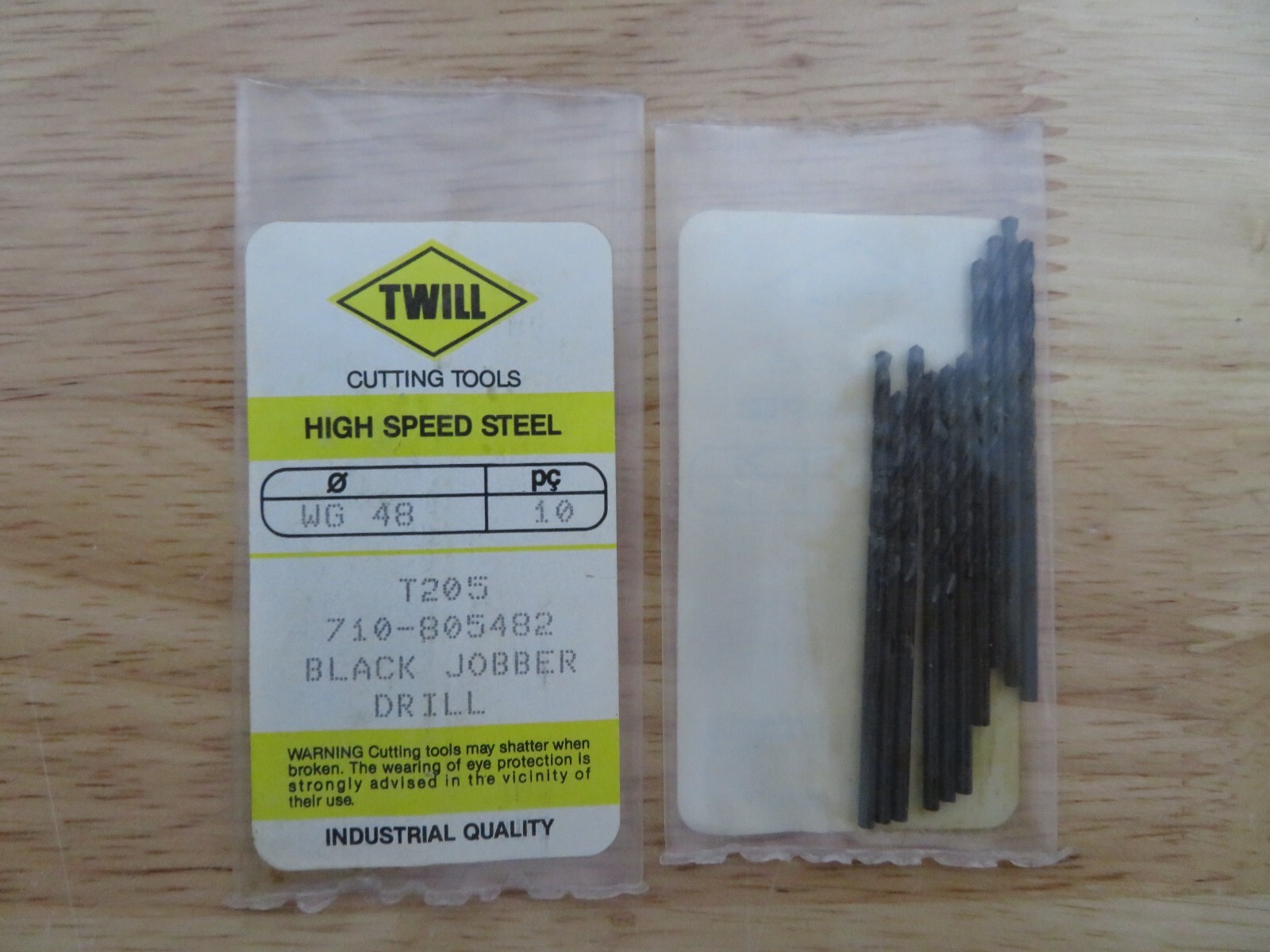 10 pcs TWILL Wire Gauge Number #48 Jobber Length Black Oxide Twist Drills BRAZIL