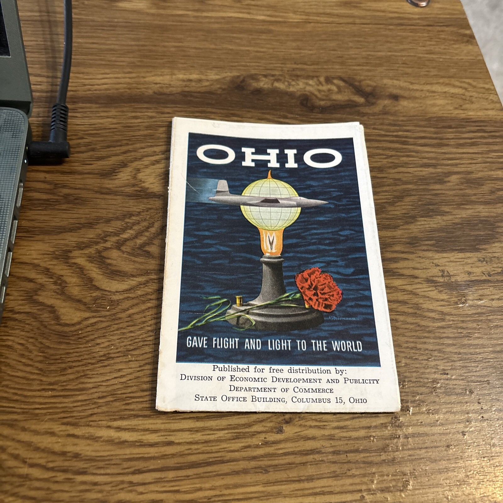 1950s Ohio Info Booklet, Dept of Commerce - Gave Flight and light to the world