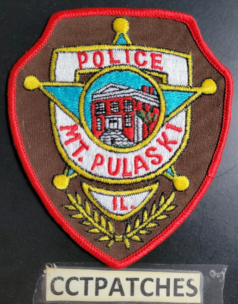 MT PULASKI, ILLINOIS MARSHAL SHOULDER PATCH IL