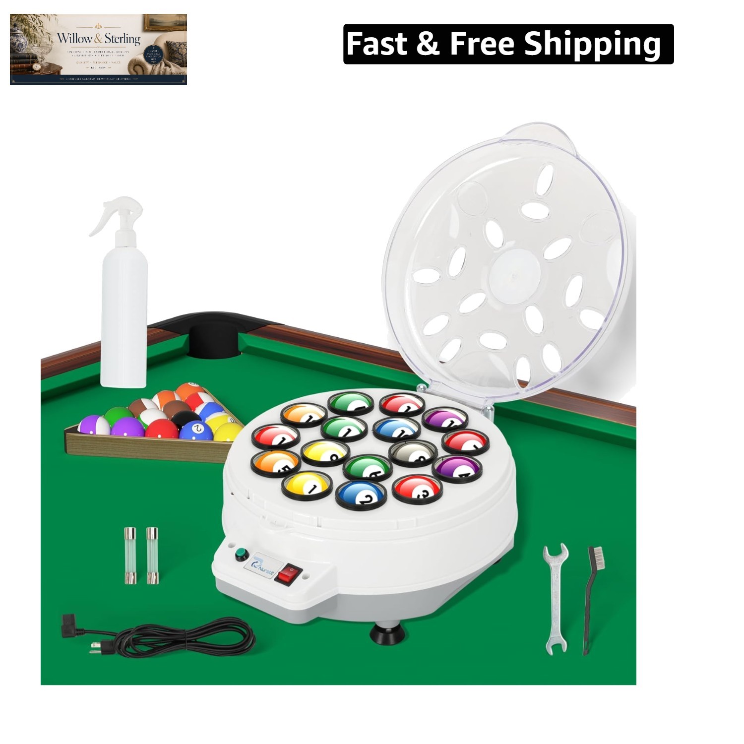 Billiard Ball Cleaner and Polisher, Billiard Ball Cleaner, Pool Ball Cleaner ...