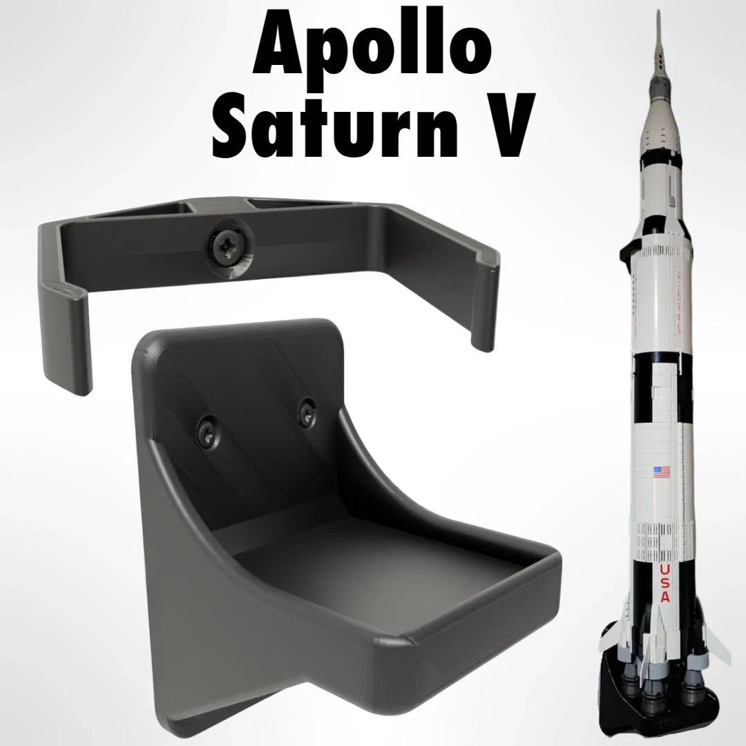 Vertical Wall Mount for Lego NASA Apollo Saturn V 92176