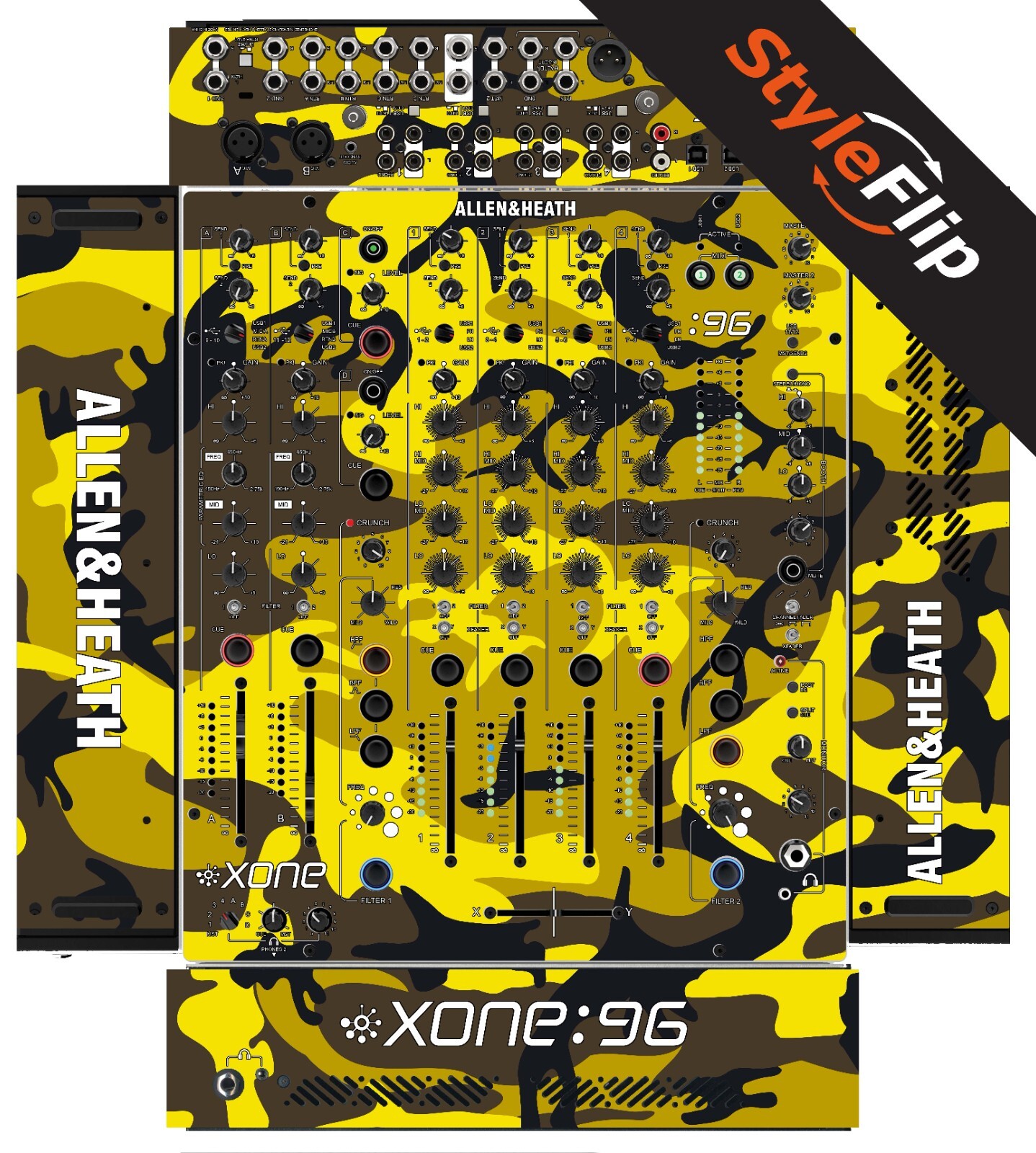 Allen & Heath Xone 96 Skin | Camo Yellow | Protective Decal | StyleFlip Skins