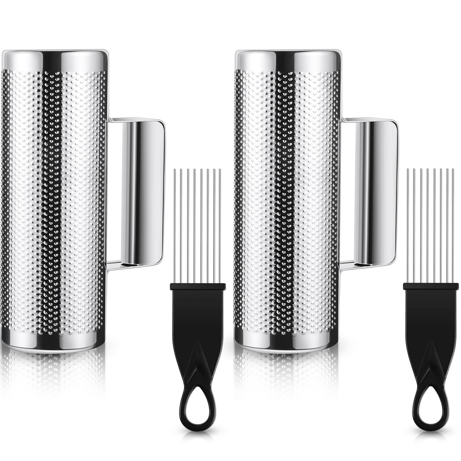 4 Pcs Guiro Instrument Metal Stainless Steel Musical Latin Percussion Shaker ...