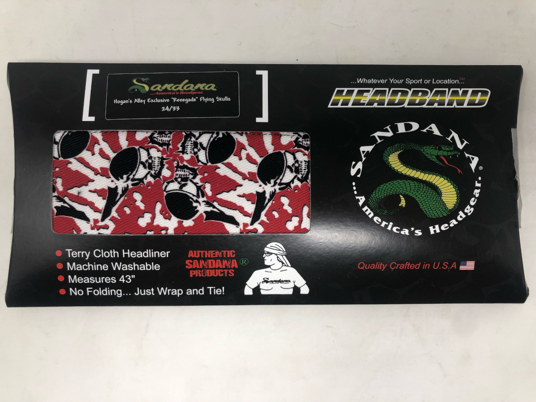 Limited Edition Sandana Flying Skulls Paintball Headband - Renegade #24