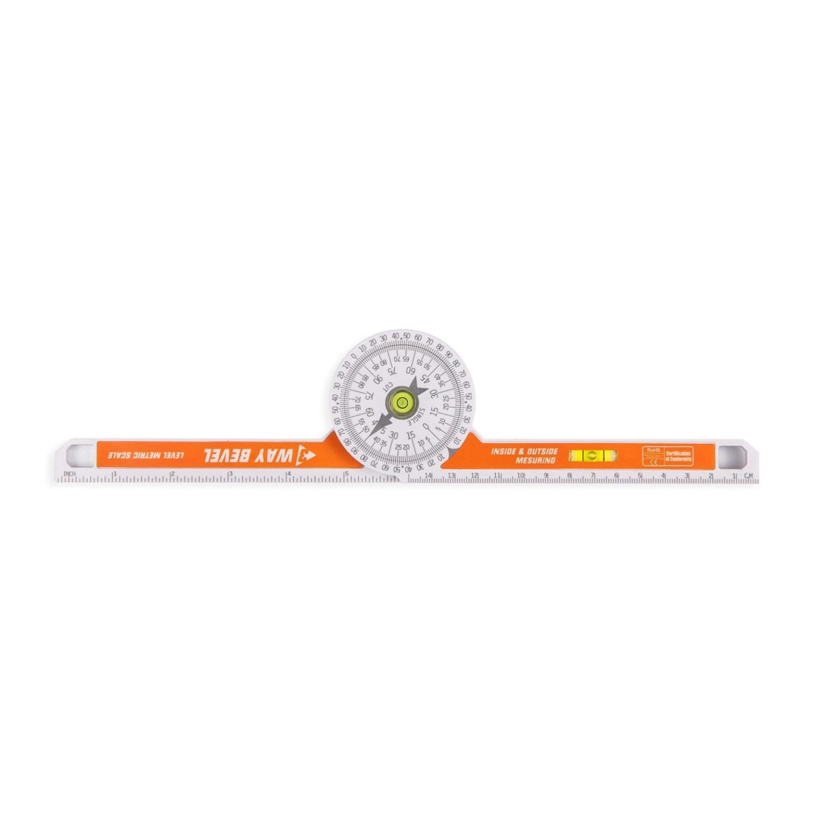 3 Way Bevel Angle Finder & Mitre Protractor - Multipurpose Precision Layout T...