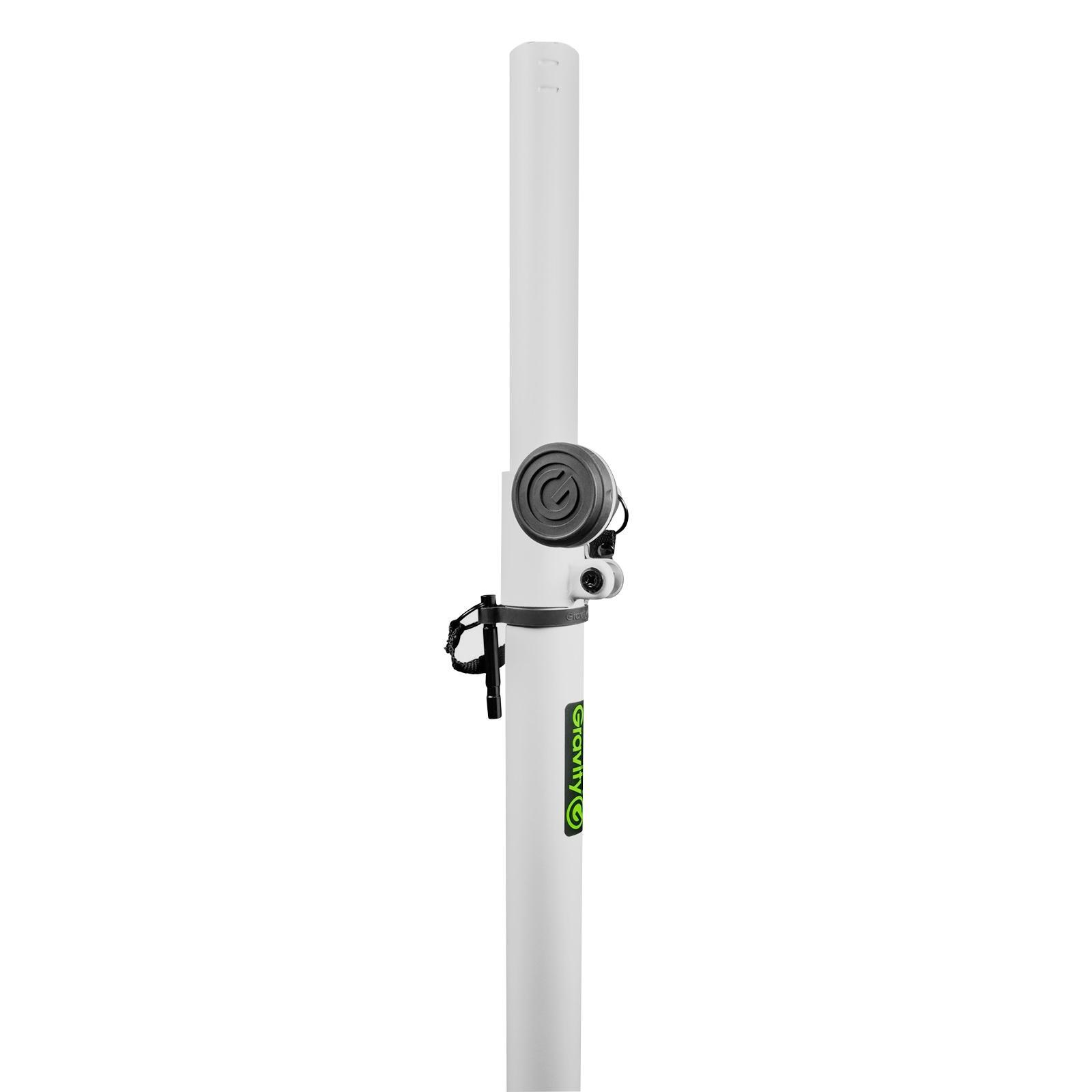 Gravity GLS431W Lighting Stand with Square Steel Base in White