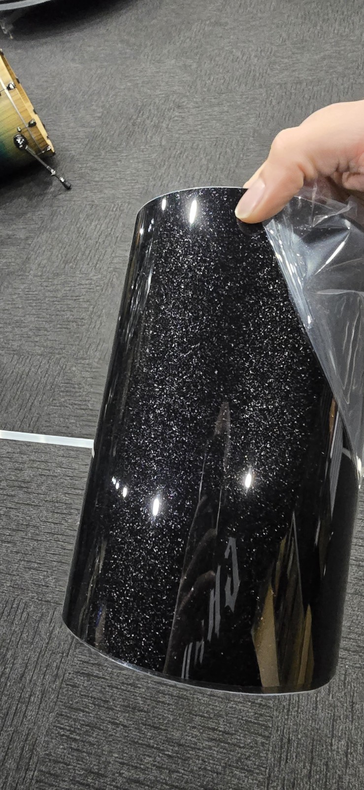 DFP Drum Wrap - Black Sparkle ***CLEARANCE***