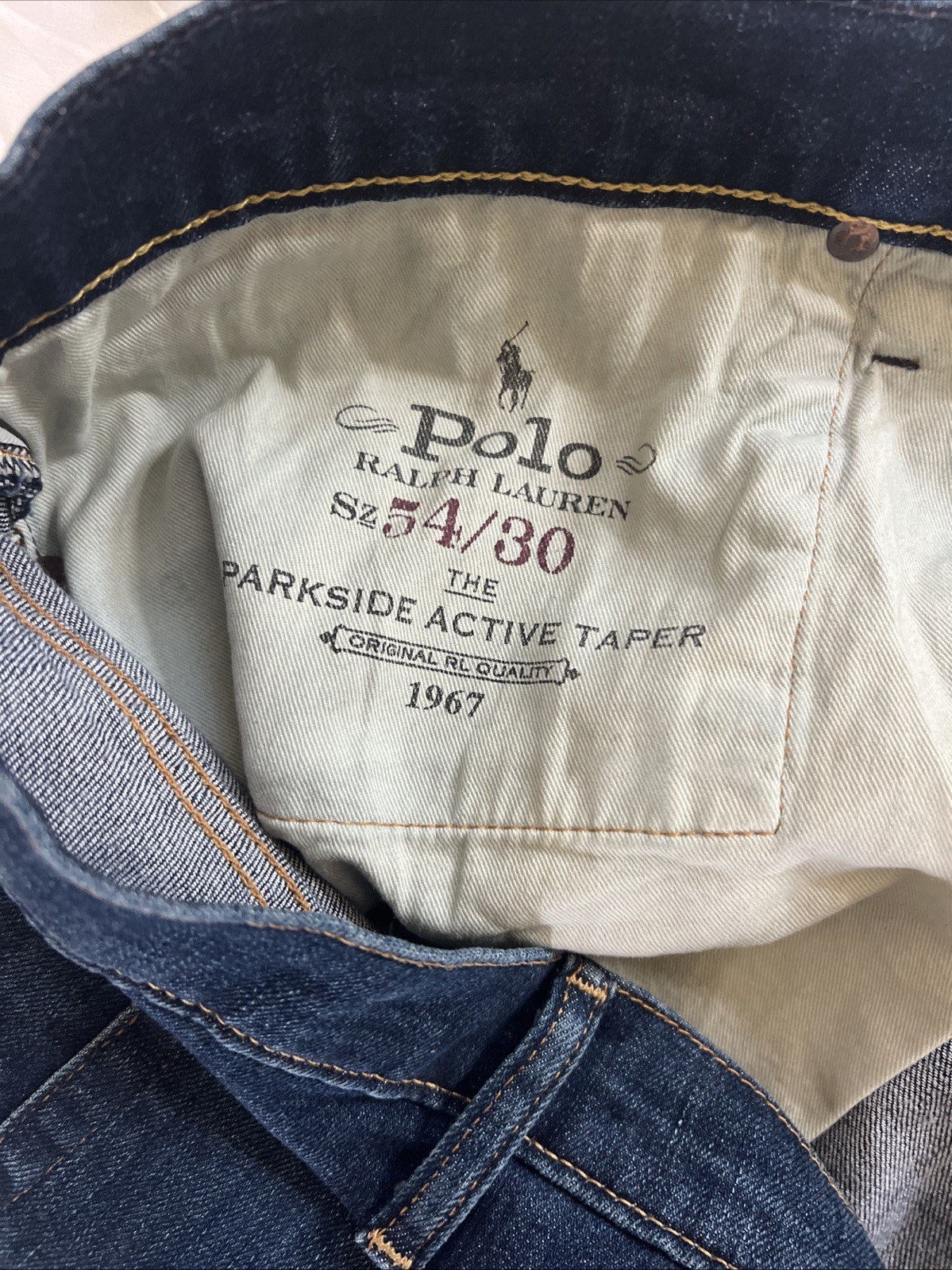 Polo Ralph Lauren The Park Side Active Taper Jeans Big & Tall NWT Men’s 54B x 30