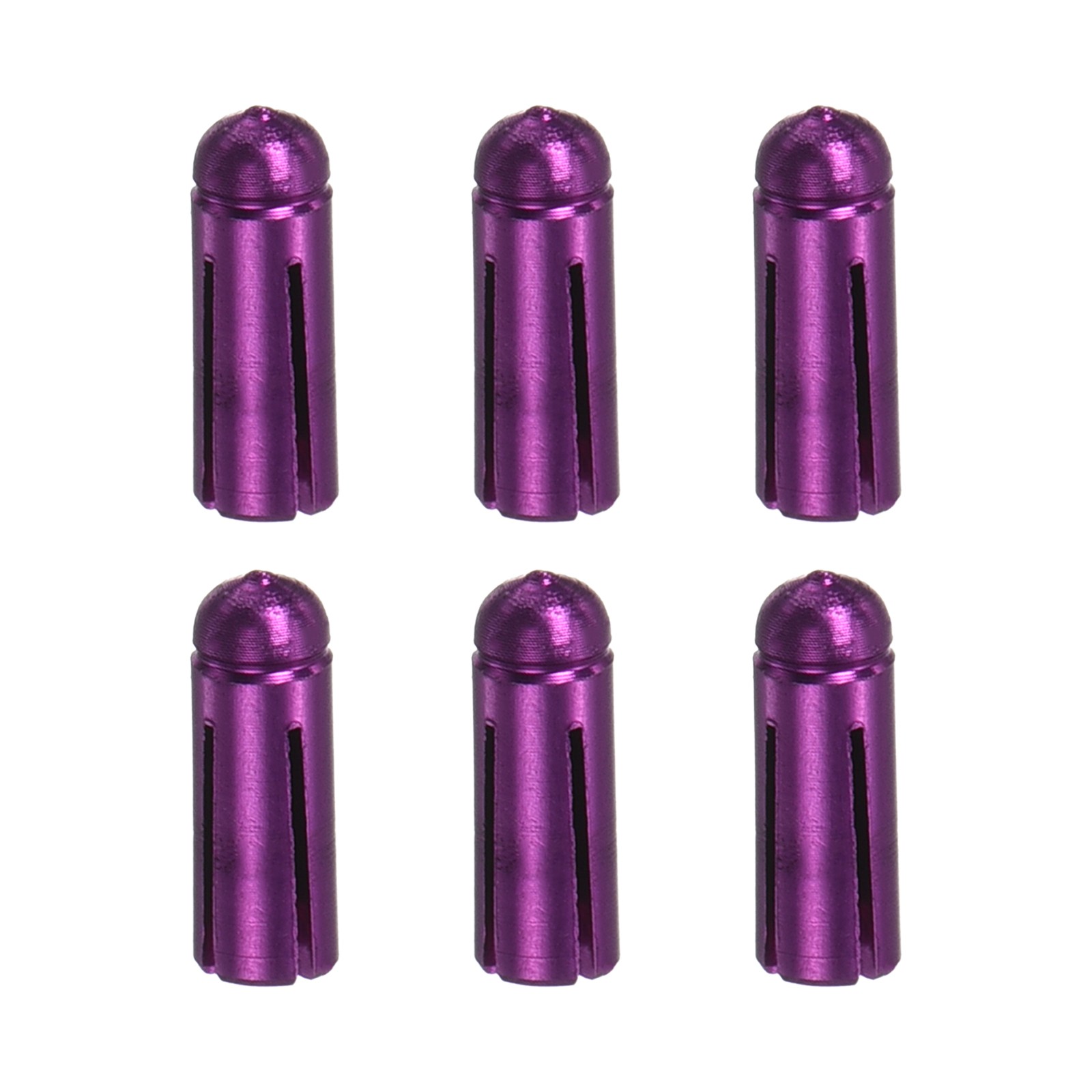 6Pcs Dart Flight Protectors,Aluminum Alloy Dart Accessory Wing Savers(Purple)