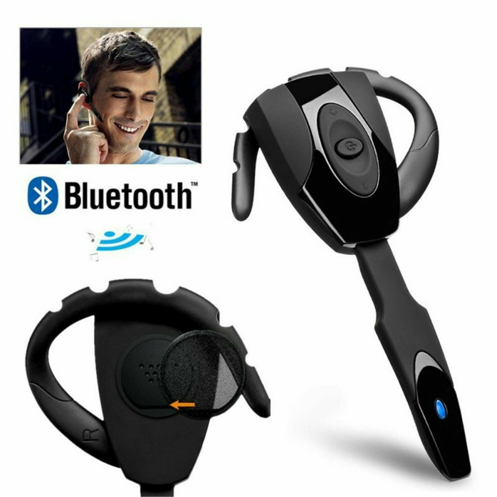 Bluetooth Headset Sport Headphone Wireless Hands-free Earphone for Calling