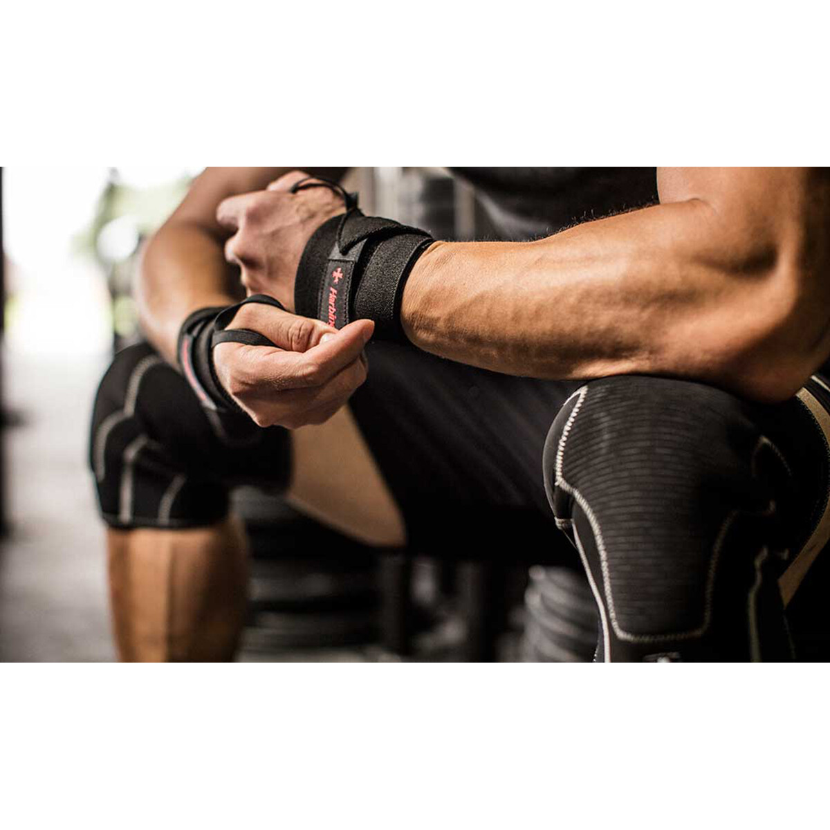 Harbinger Pro Thumb Loop Weight Lifting Wrist Wraps
