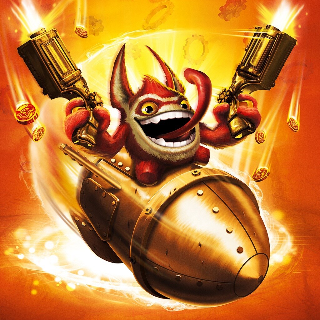 Skylanders Swap Force Big Bang Trigger Happy Max 65,000 coins & Max Leve Card