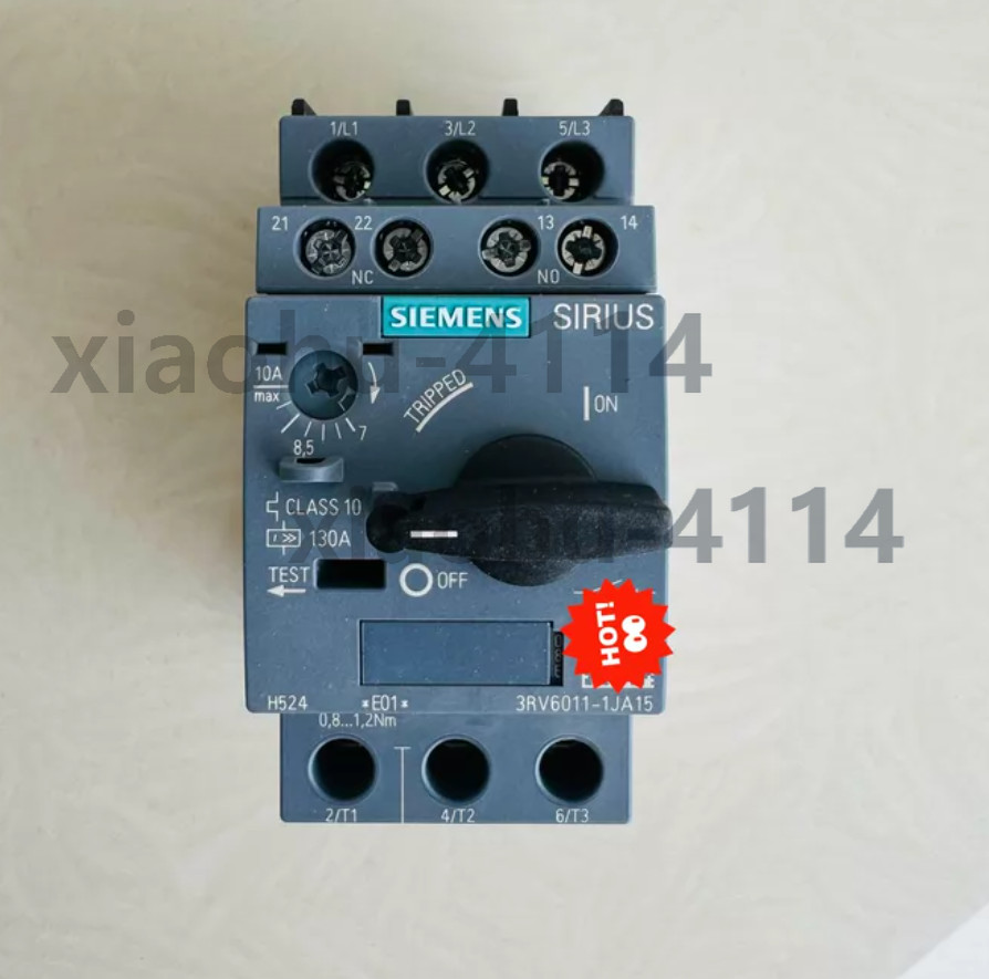 1PC NEW SIEMENS 3RV6011 series breaker 3RV6011-1JA15 1NO1NC 7-10A #LL