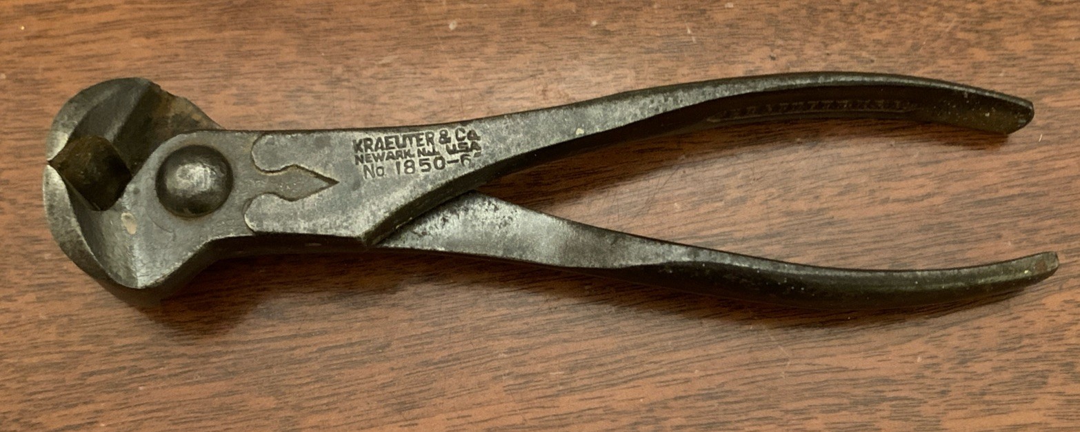 Vintage  Kraeuter  Cutting Nippers Giant Nipper 6”, #1850-6” USA