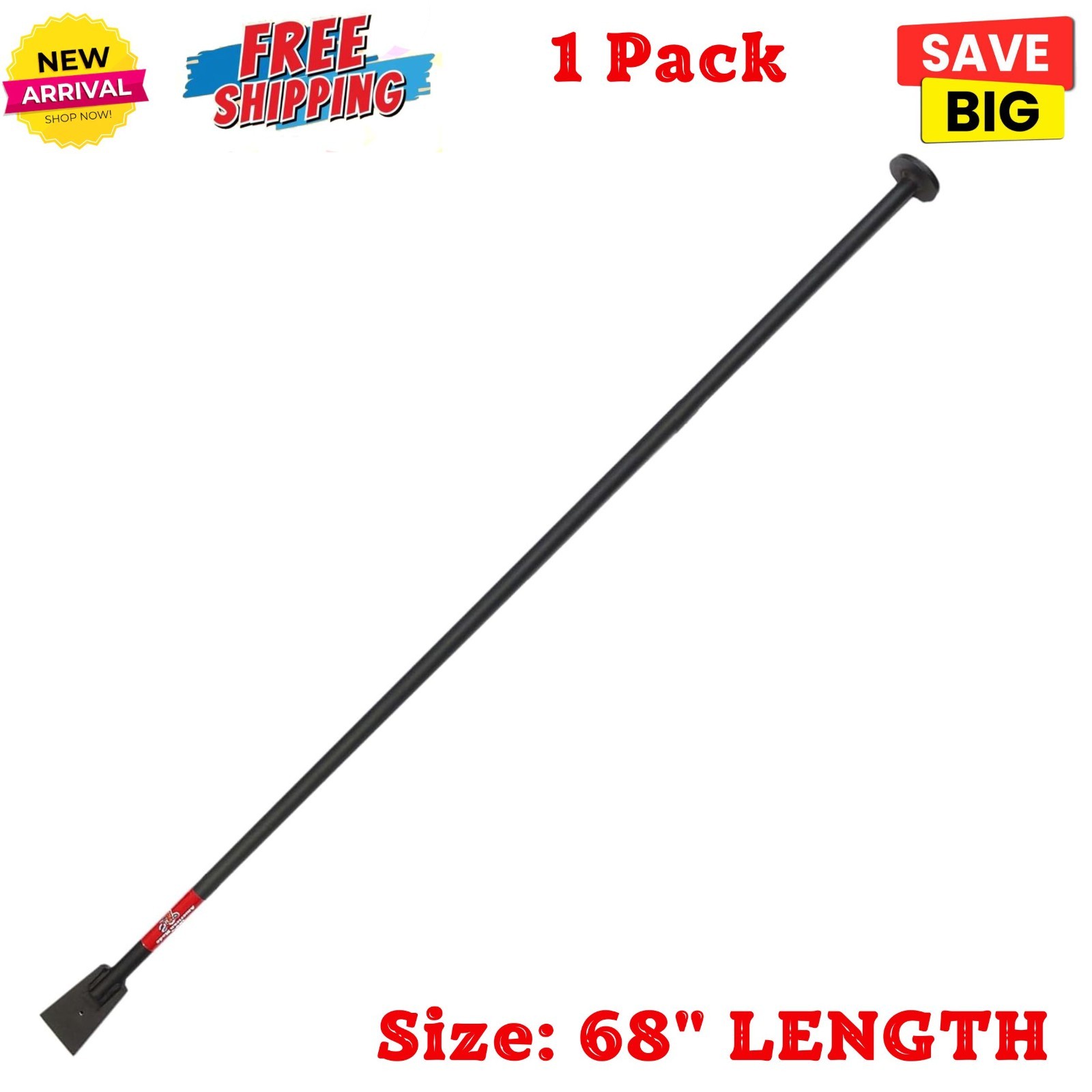 68" Chisel Digging Bar Pry Road Wrecker Tree Root Plumber Steel Tamping USA Made