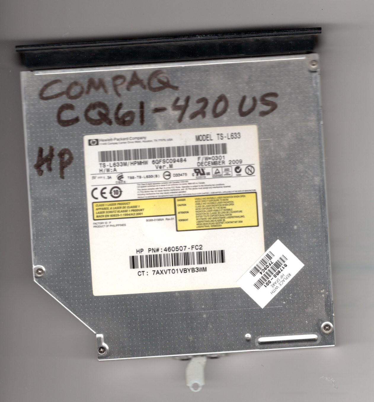 Compaq HP CQ61-420 US TS-L633 DVD±RW