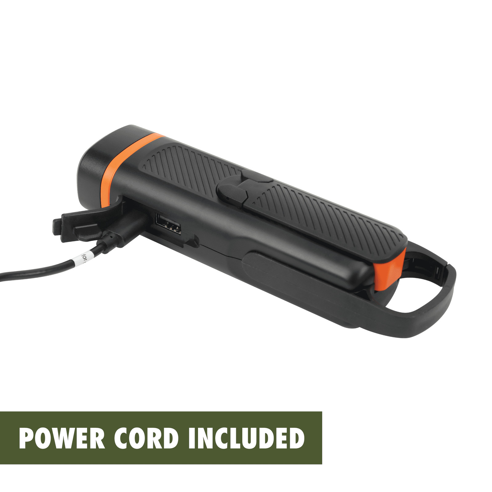 300 Lumen Emergency Flashlight, Dual Rechargeable, Hand Crank LED Light