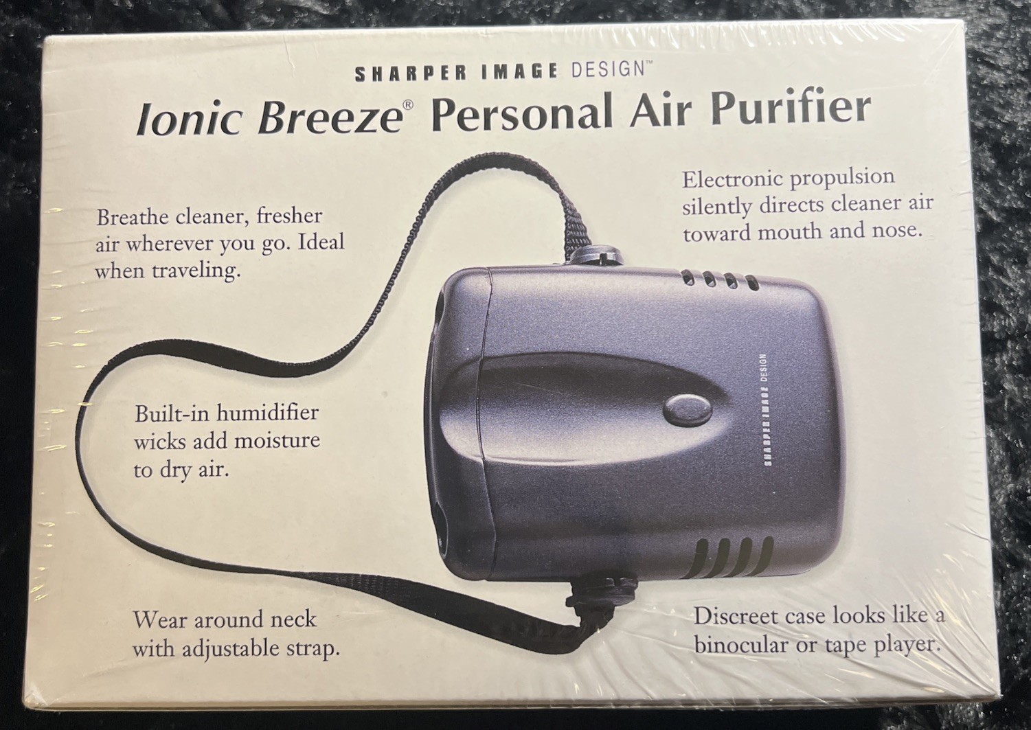 Ionic Breeze Personal Air Purifier (Discreet Compact) Sharper Image Design