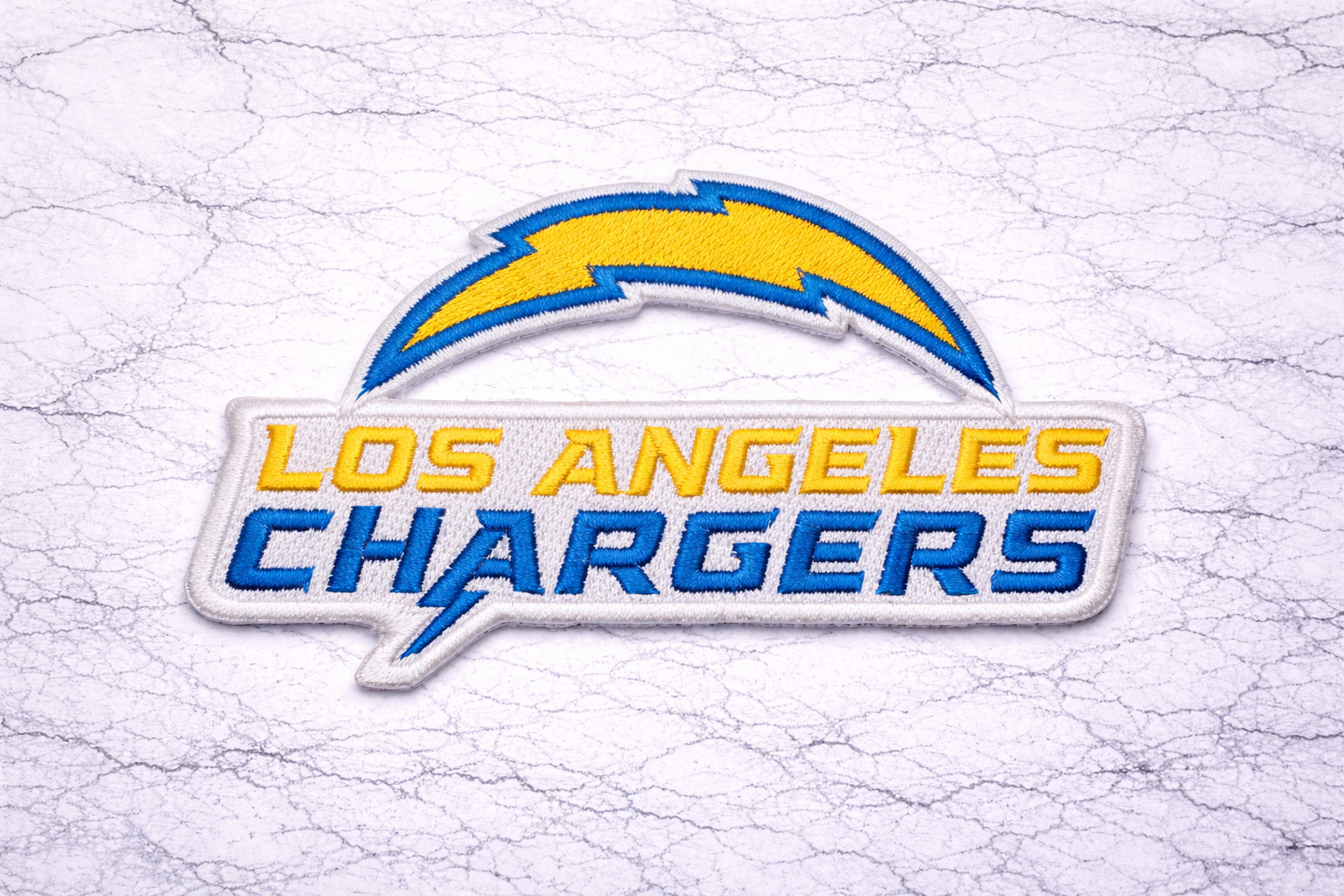 LOS ANGELES CHARGERS NFL EMBROIDERED IRON ON PATCH 4" X 2.5" FAST FREE SHIPPING