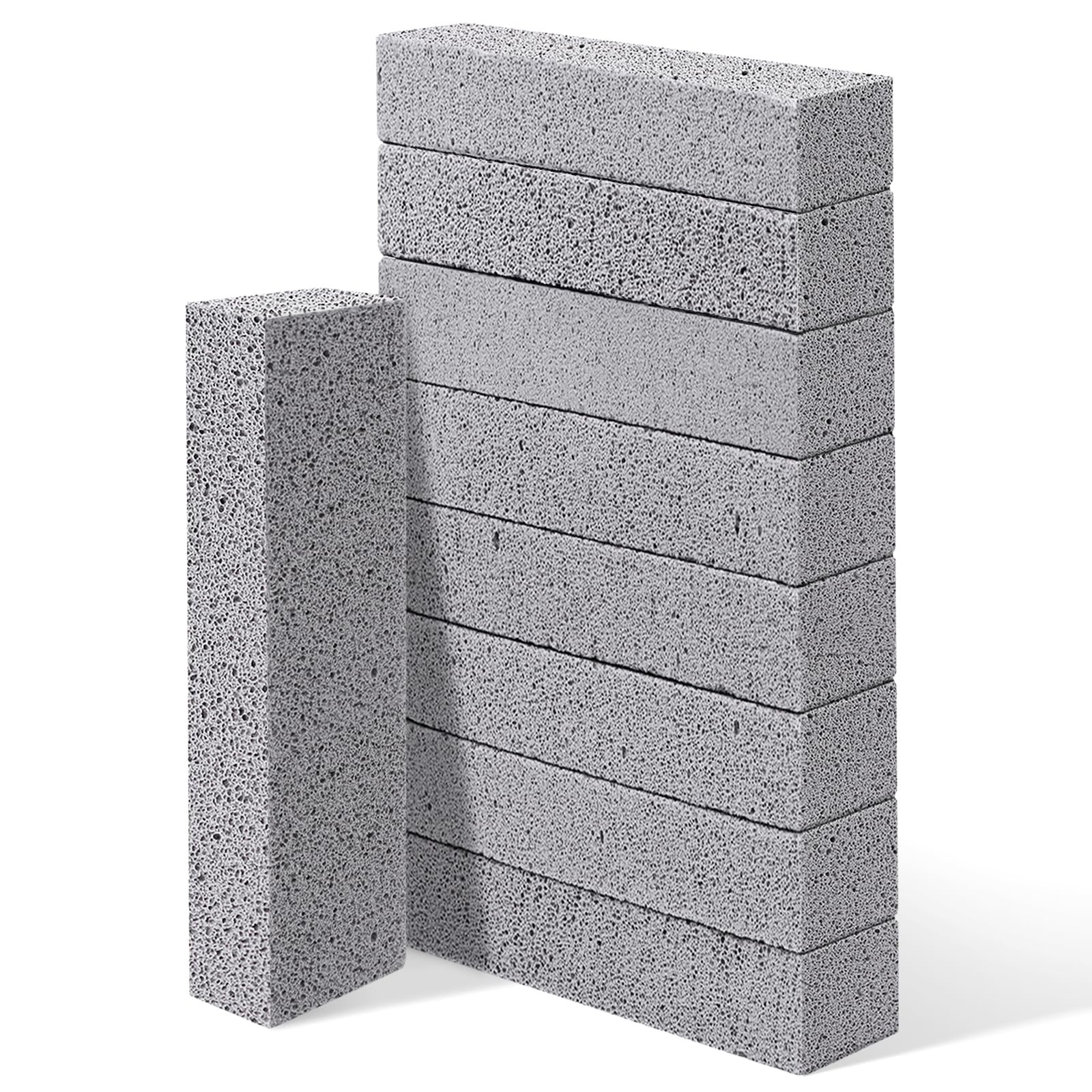 ZUFECY 10-Pack Pumice Stone for Toilet Bowl, Sink, Grill & Pool Cleaning