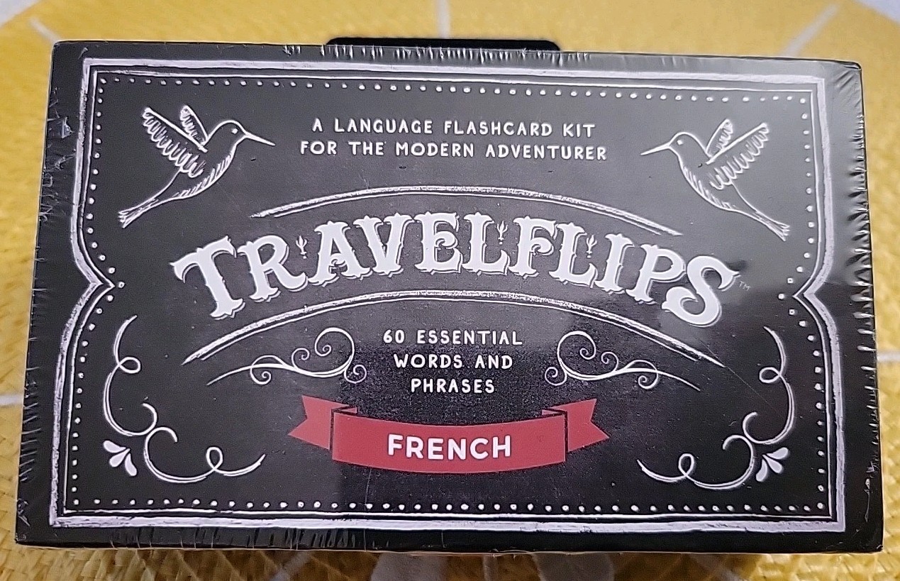 Travelflips Flashcard Kit FRENCH 60+ Words And Phrases New Sealed