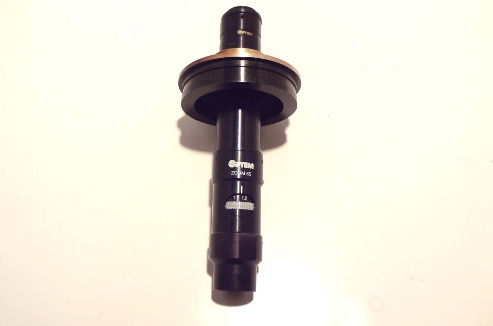 OPTEM ZOOM 65 VIDEO MICROSCOPE SYSTEM COMPLETE WITH SCOPE STAND ADAPTOR