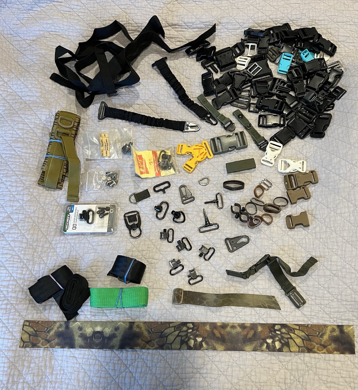 Large Lot Of Rifle Sling Components ￼￼