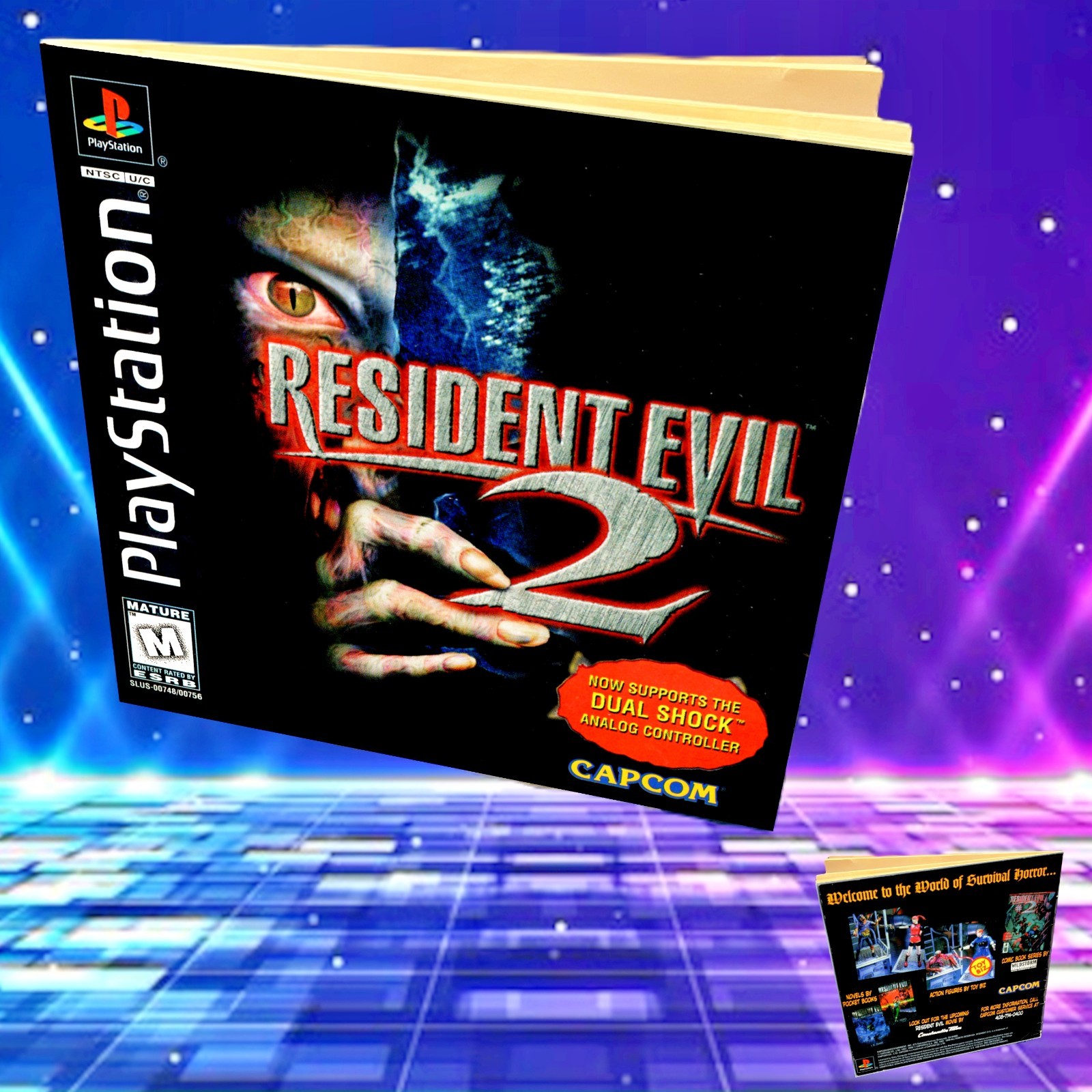 Replacement Manual for - Resident Evil 2 Dual Shock - Sony PS1 Booklet