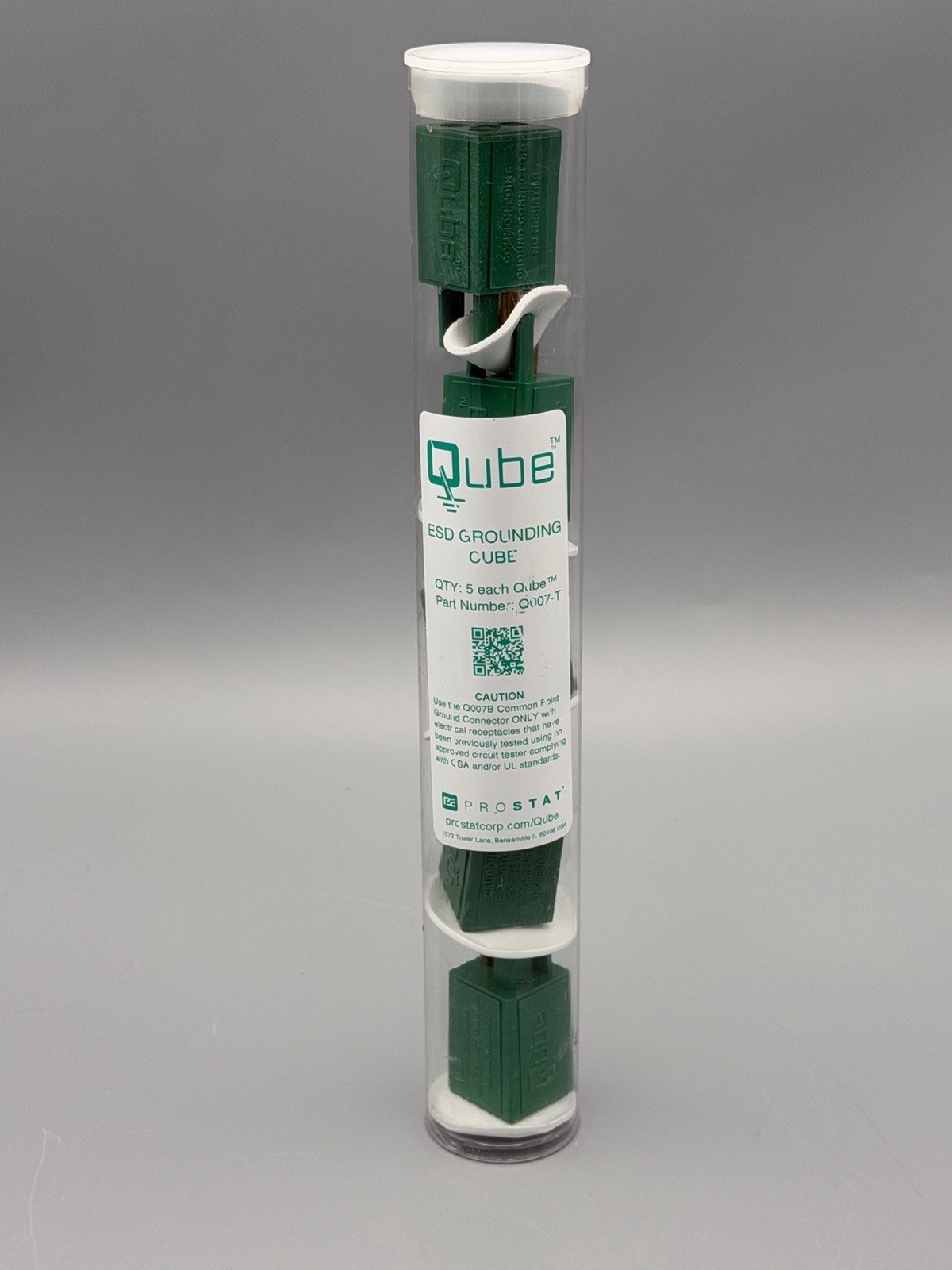BRAND NEW- Prostat QUBE Q007T ESD Grounding Cube - 5-Pack