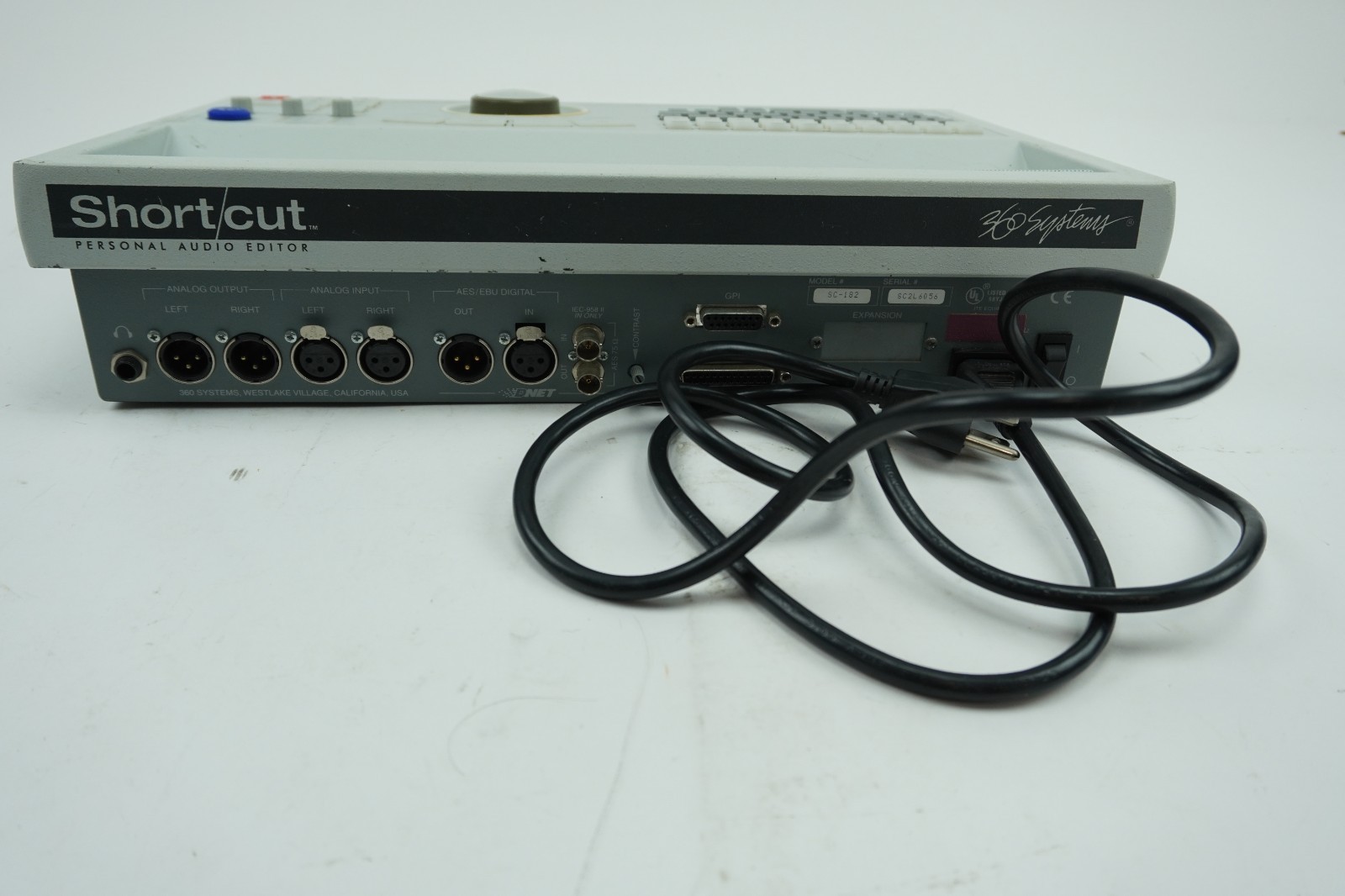360 Systems Short/Cut SC-182 Personal Audio Hard Disk Recorder/Editor