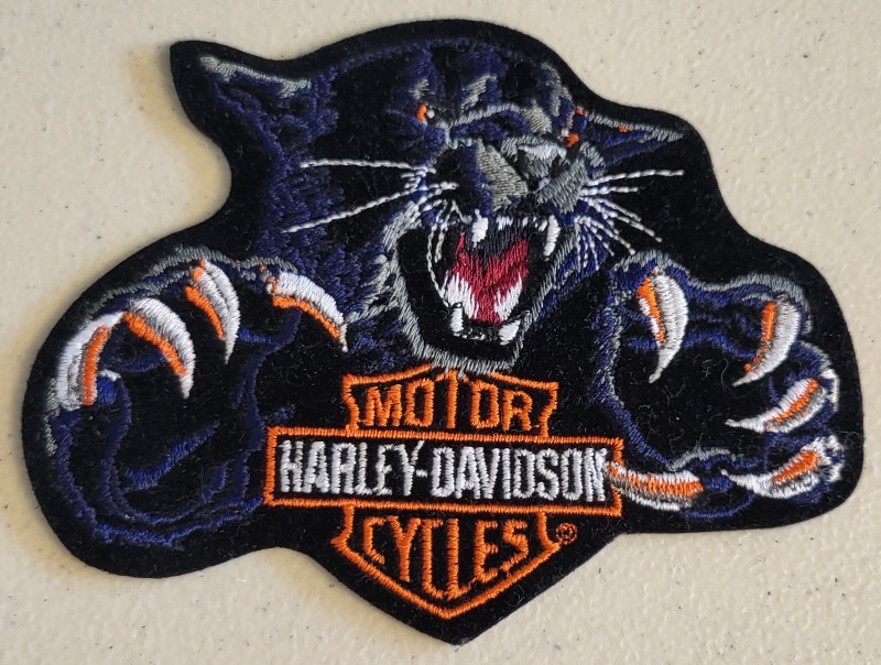 Vintage 1999 Harley-Davidson Black Panther Patch w/ Dated Tag! Mint! 4.5" x 3.5"
