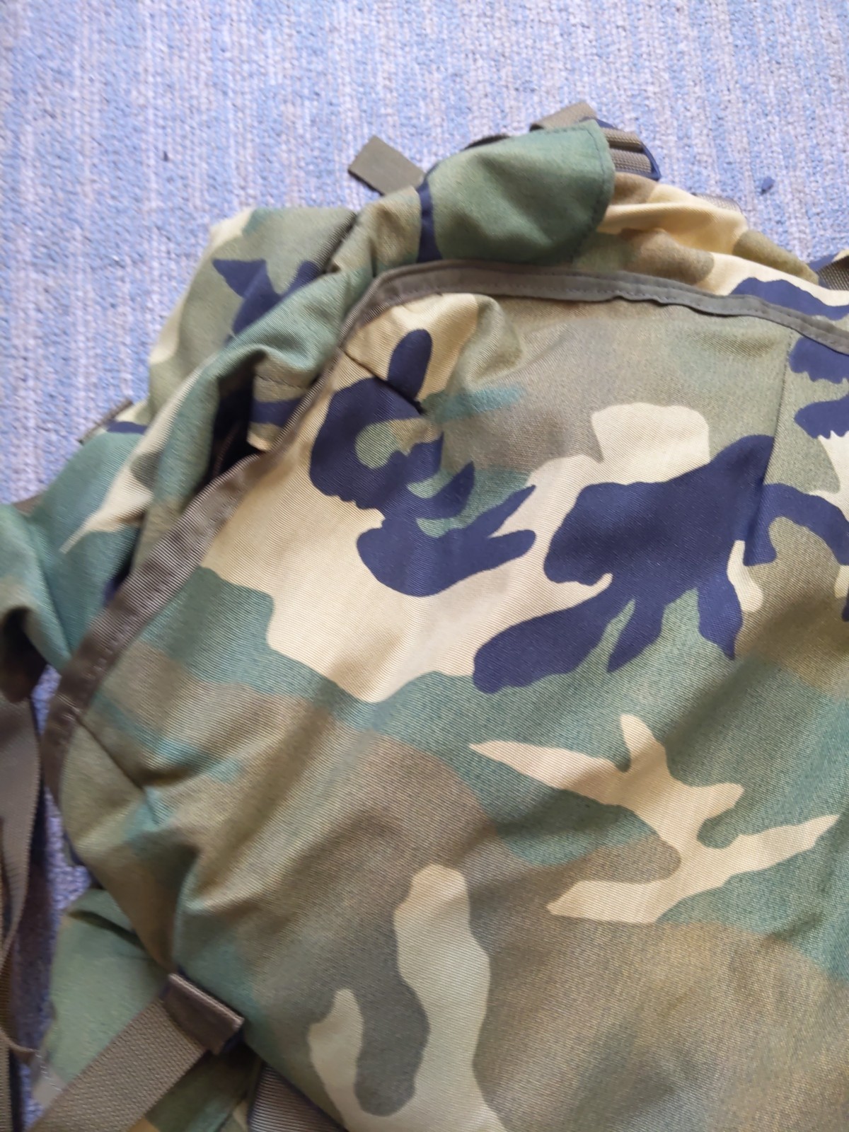 Medium Army Military Camo Field Pack With Internal Frame Plus Small Backpack