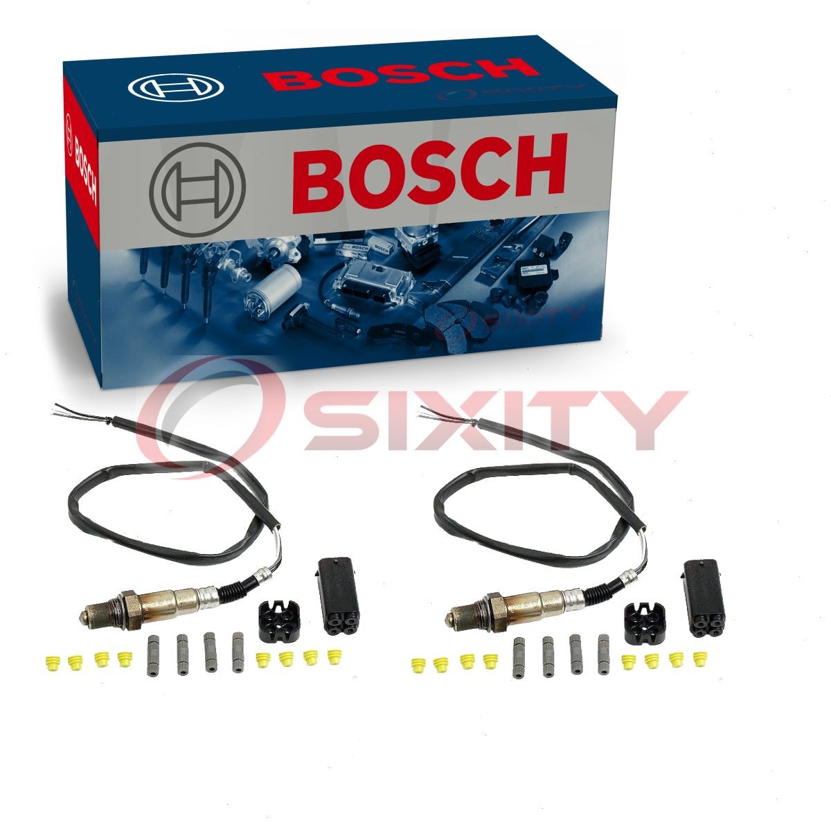 2 pc Bosch Upstream Oxygen Sensors for 2003-2005 Mercedes-Benz ML350 3.7L V6 lg