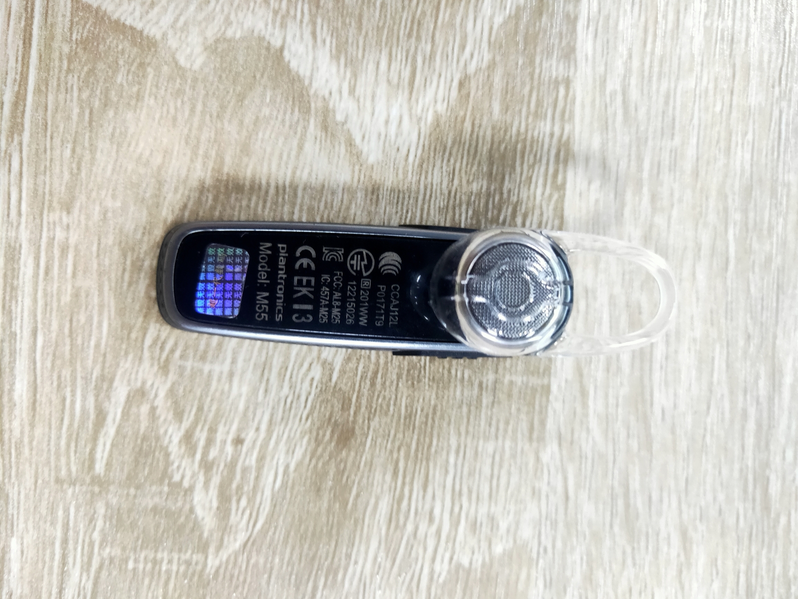 Plantronics M55 Headset Black Wireless Bluetooth Headset