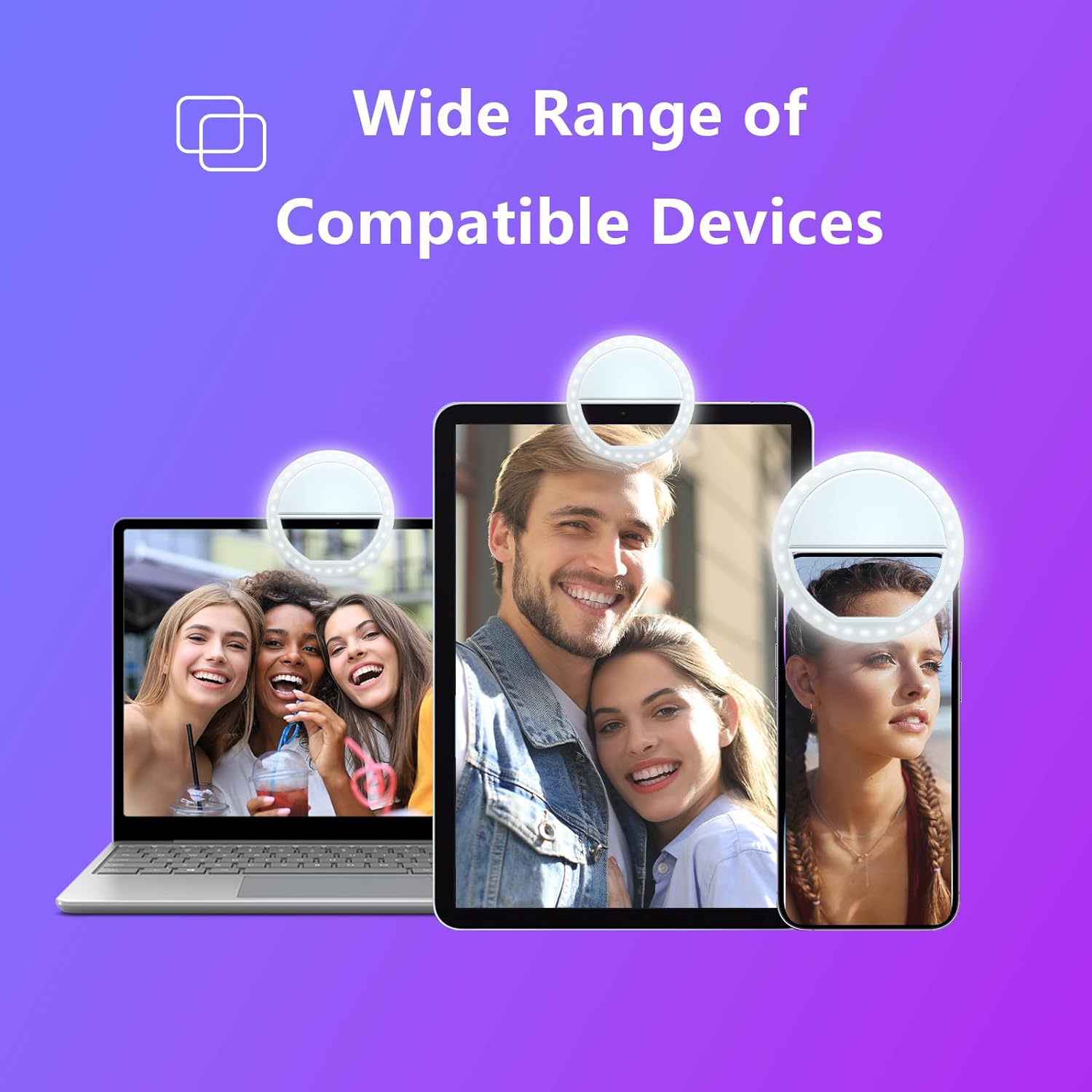 Whellen Selfie Ring Light for Phone/Tablet/iPad Camera NEW (16C)