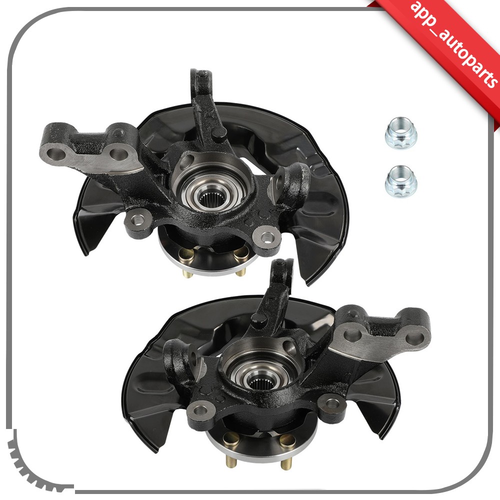 2X Wheel Hub Bearing Knuckle Front Suspension Kit For Toyota Matrix 2003-2006
