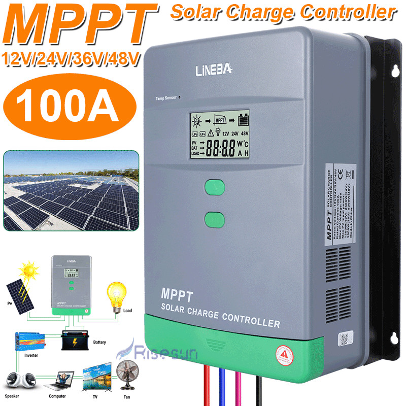 100A MPPT Solar Panel Battery PV Regulator Charge Controller AUTO 12/24/36/48V