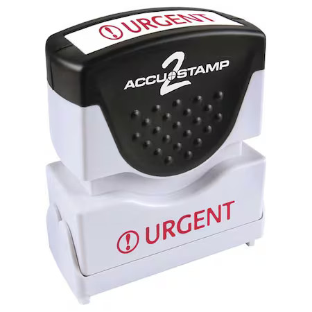 Accu-Stamp2 038854 Microban Message Stamp, Urgent, 3/8"
