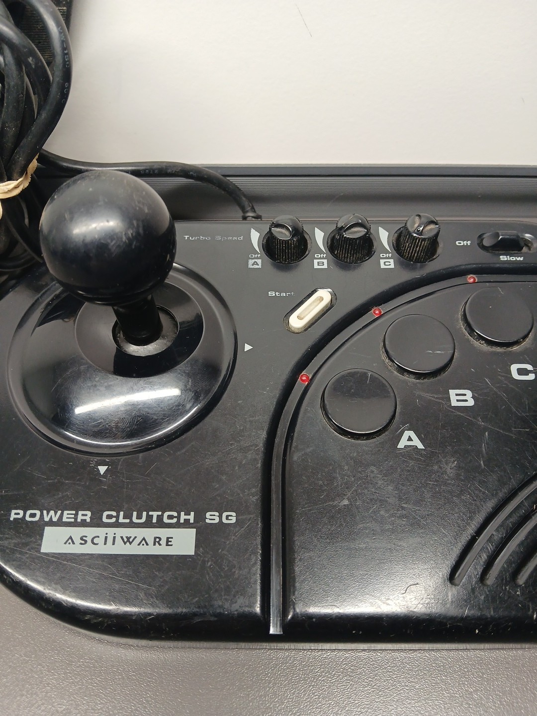Asciiware Power Clutch SG Controller Joystick Model 5700 Sega Genesis Tested