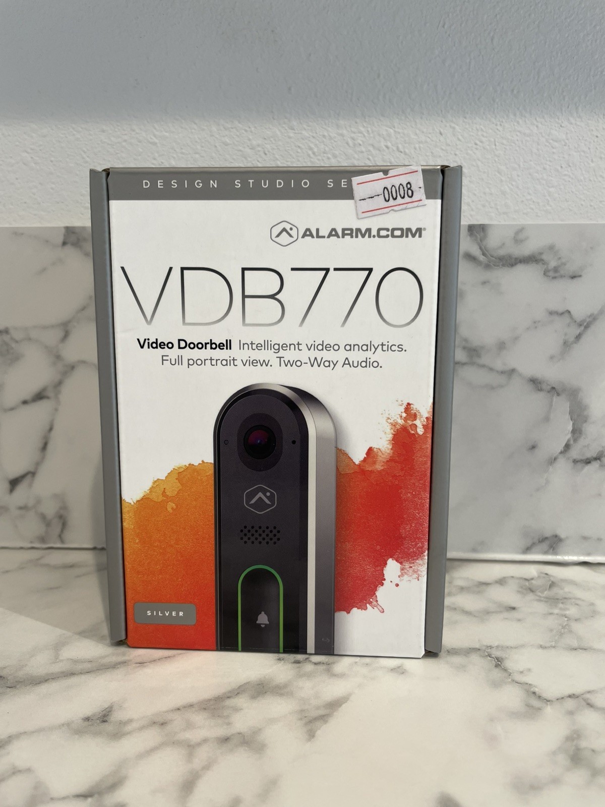 Alarm.com ADC-VDB770-S Touchless Video Doorbell – 1440×1920 HDR, Wi-Fi 2.4/5GHz