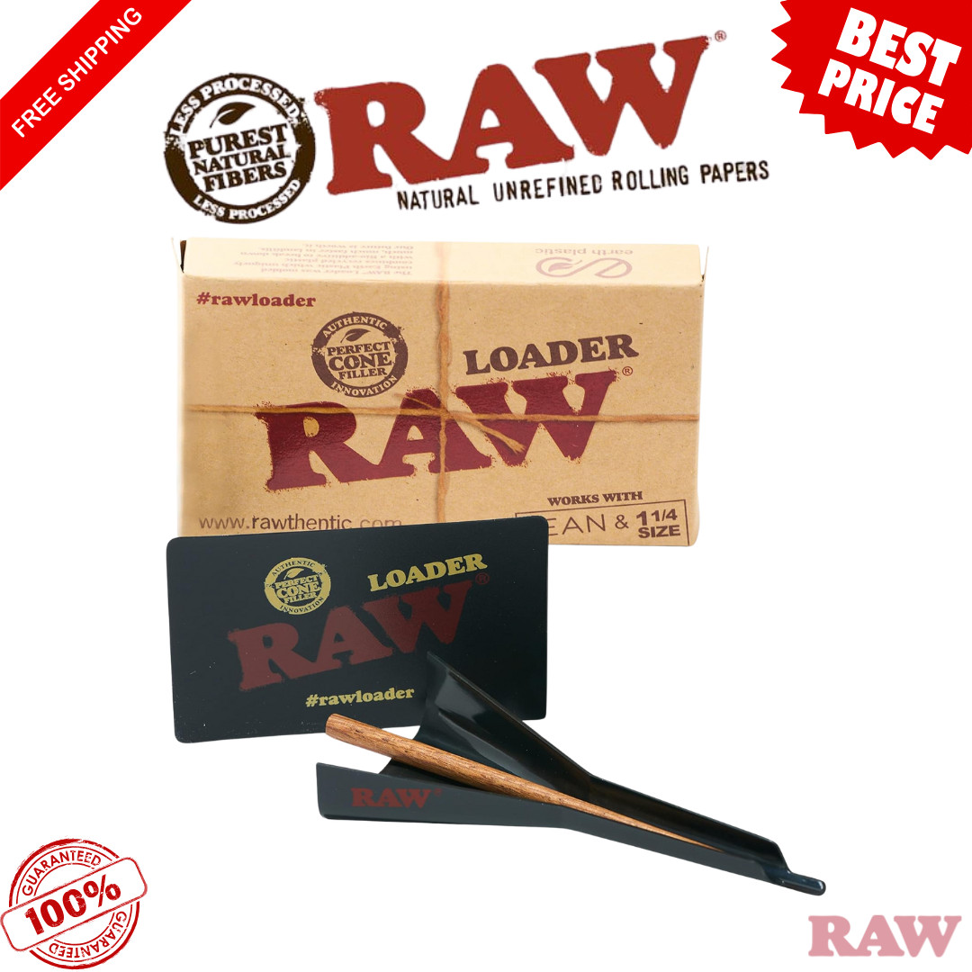 RAW Cone Loader for Lean and 1 1/4 with Scoop Card and Poker