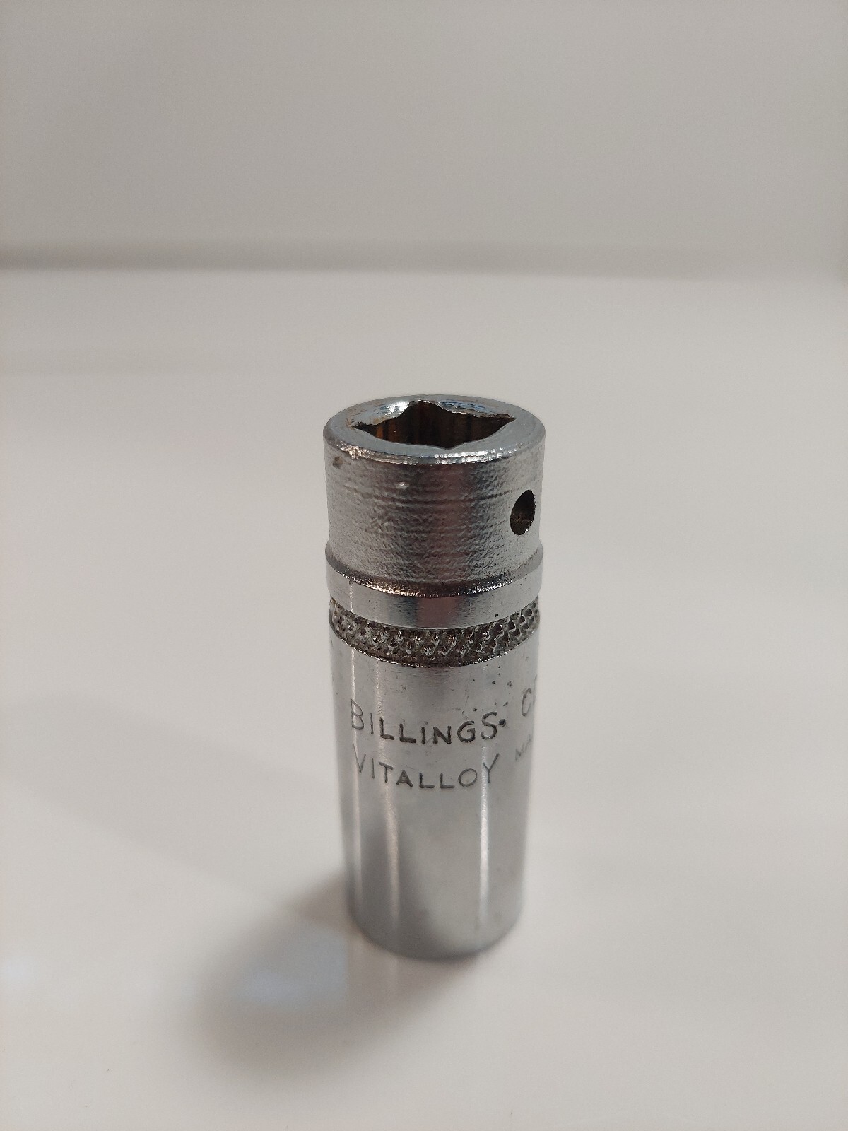 Billings Vitalloy 9/16" 12 Point DEEP Chrome Socket 3/8" Drive CD-1218 USA