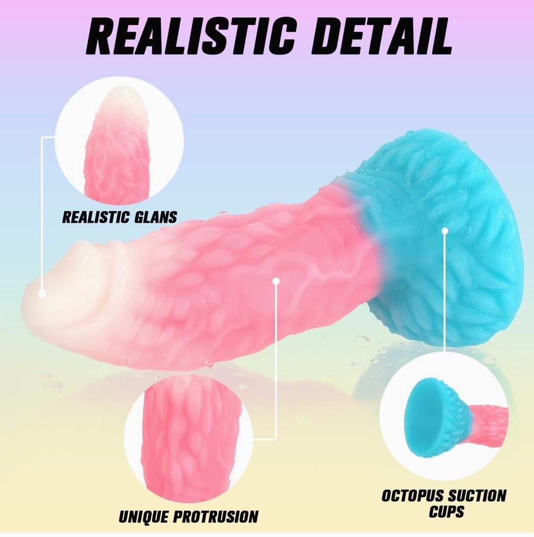 7.87 Inch Xinbale Realistic Unique Shape Bomb Pop Body Safe LiquidSilicone Dildo