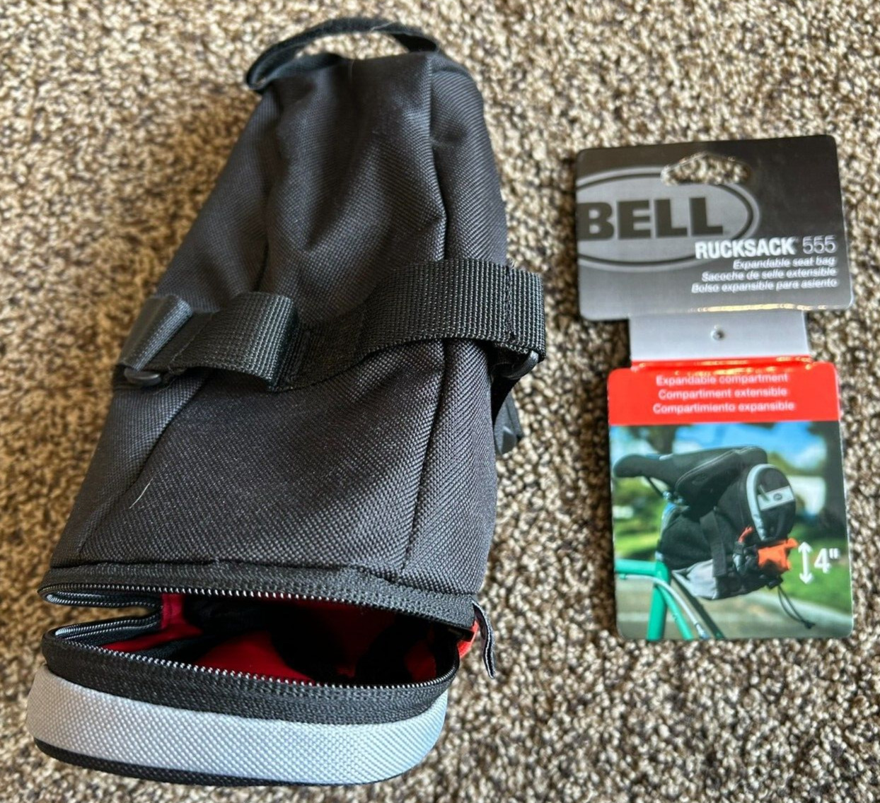 Bell Rucksack 555 Expandable Bike Seat Saddle Storage Bag